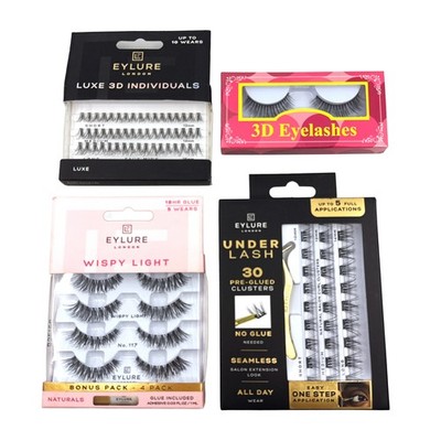 Eylure London and 3D Faux Eyelashes Mixed Lot of 4