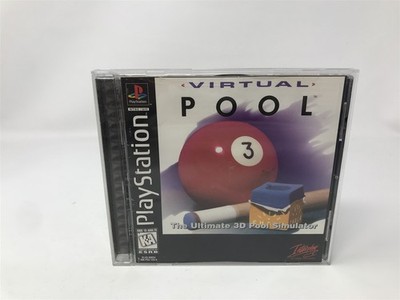 Virtual Pool - Sony Playstation 1 PS1 - Complete In Box CIB 
