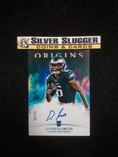 2021 DeVonta Smith Panini Origins On Card Auto /25 #RA-DS RC Rookie Card Eagles. rookie card picture