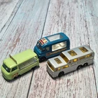 Vtg Matchbox Lesney 1-75 Bus And Van Lot Bottle Float Greyhound Ice Cream