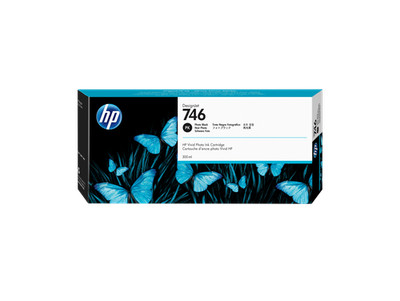 HP 746 300-ml Photo Black DesignJet Ink Cartridge, P2V82A