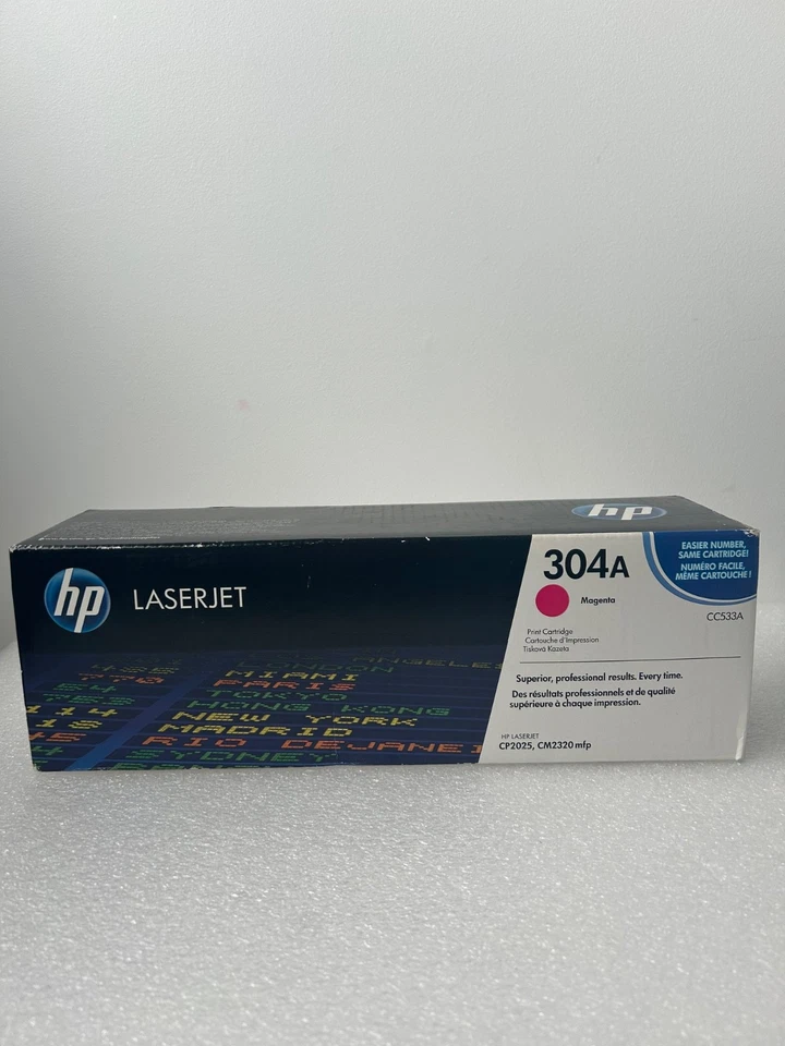 HP 304A CC533A Magenta Original LaserJet – Cartouche Toner Neuve Sous Blister - Photo 1/4