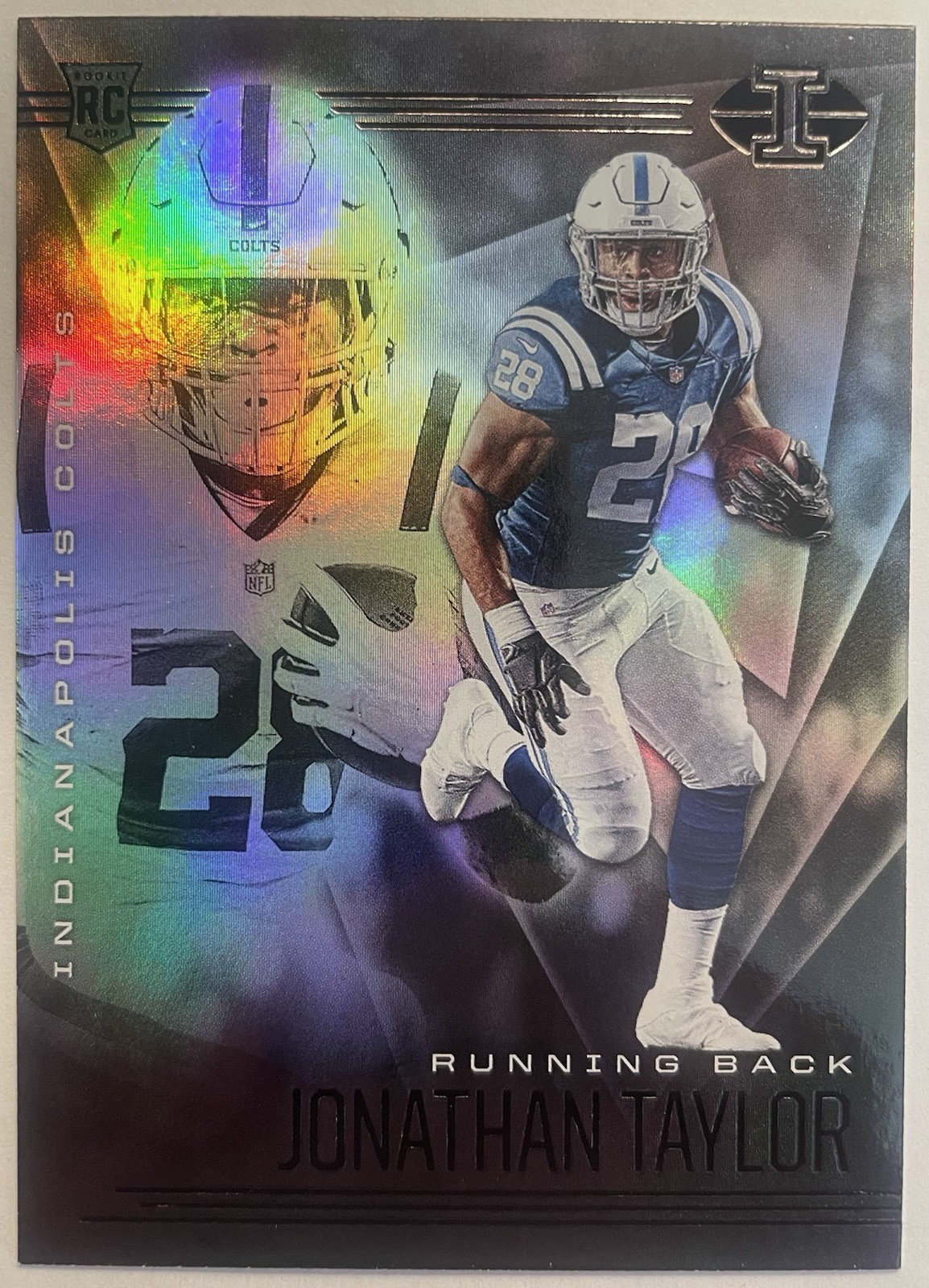Jonathan Taylor 2020 Panini Illusions Base Set Rookie Card #14 Colts