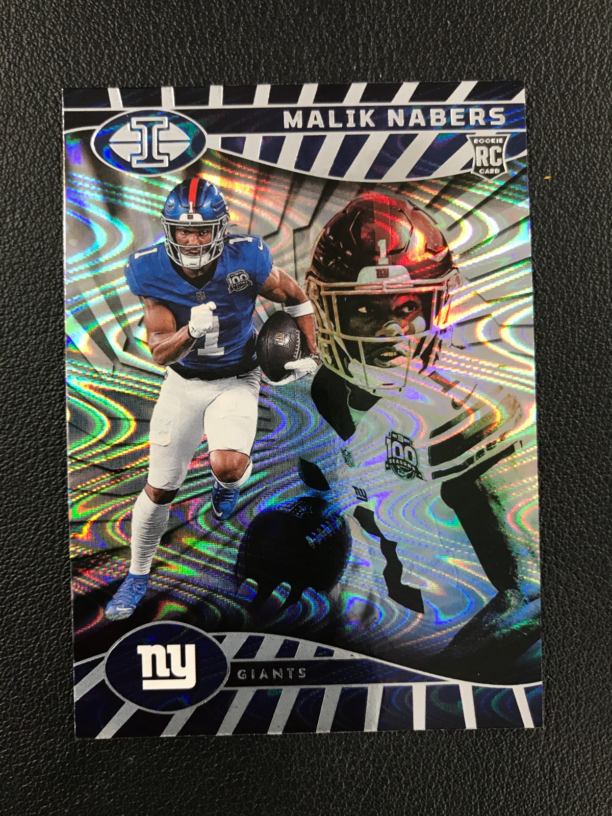 2024 Panini Illusions #66 Malik Nabers Rookie Trophy Collection Swirls No Reserv