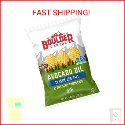 Boulder Canyon, Chips Potato Avocado Oil Sea, 5.25 Ounce