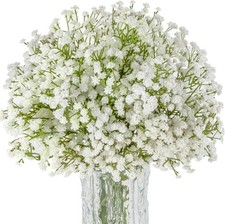 10PCS Baby Breath Artificial Flowers Fake Babys Breath Gypsophila Flowers Bulk