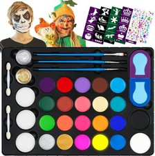 Face Paint Kit for Kids - 22 Vibrant colors and 160-piece Kit for Face Painti...
