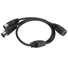 5Pin Din Female-2 5Pin Din Male Cable 5 Cores Flexible DIN 5 Pin Y Splitter