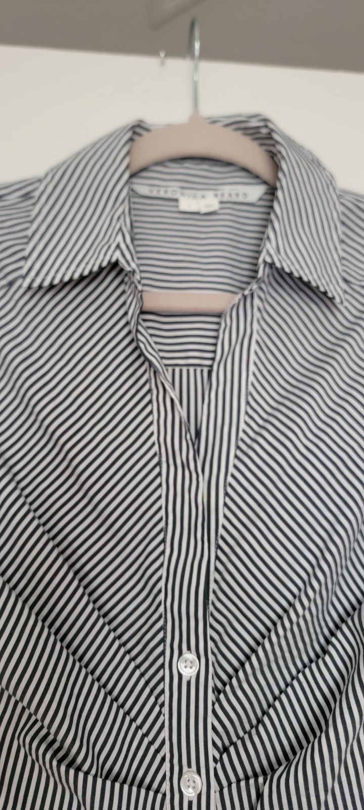 Veronica Beard Striped Button Down Ruched Shirt B… - image 5