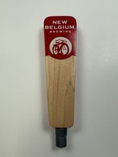 New Belgium Brewing Beer Tap Handle Fat Tire  8&rdquo; Wood & Metal