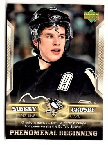 2006 Upper Deck Phenomenal Beginning Rookie Gold Sidney Crosby #13  Penguins