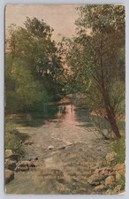 Golden Moments George Eliot Quote Angels Visit Us in the Stream of Life Postcard