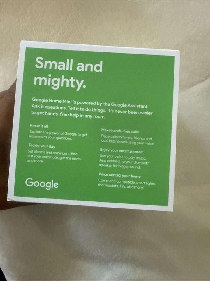 Google Home Mini Primera Generación - Carbón - Totalmente Nuevo en Caja Sellada Foto 4 de 4