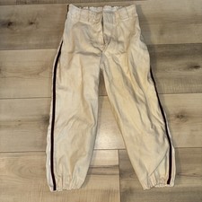 Vintage Youth Size Xsmall Mason Elastic Waist Baseball Pants Flannel Made In USA