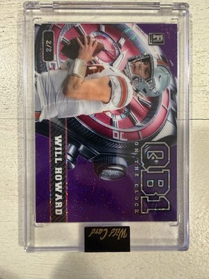 2025 Wild Card QB1 On The Clock Will Howard RC 2/2   Super Rare SSP