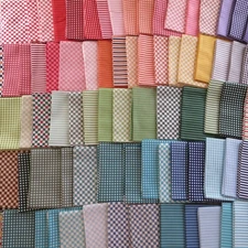 Stripes & Checks Theme Fat Quarters by Riley Blake Fabric $3.99 Ships Any Amount