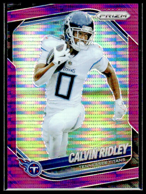 #ad 2025 PRIZM CALVIN RIDLEY #220 PURPLE PULSAR PRIZM TITANS $4.44
