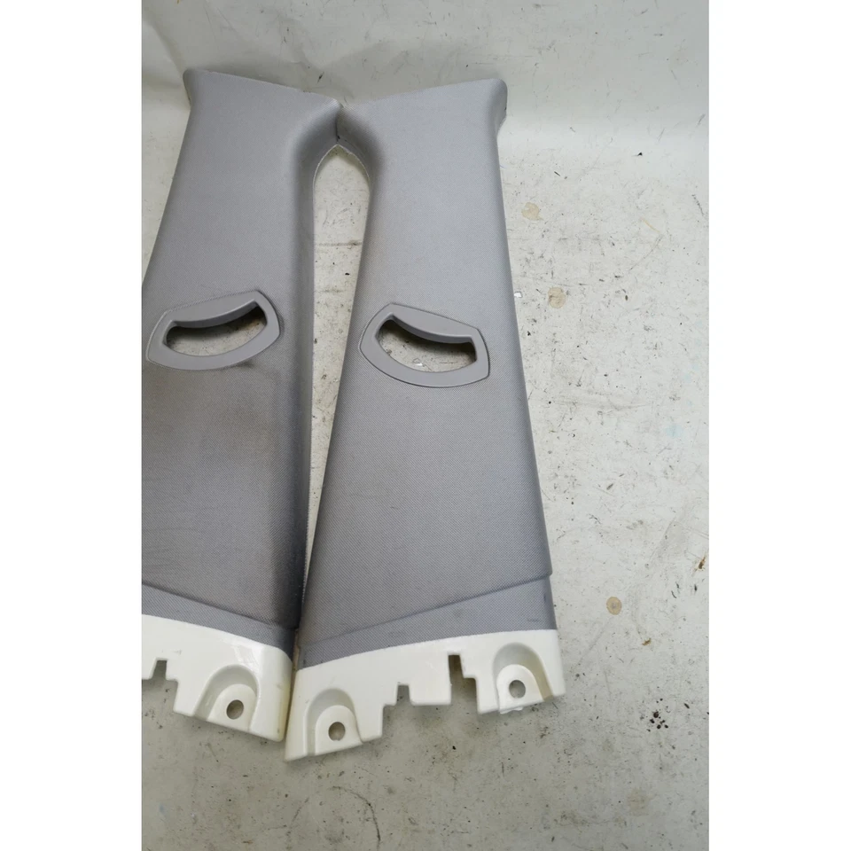 BMW X3 E83 2005-2010 interior pilar B moldura superior cubierta par gris claro OEM Foto 4 de 4