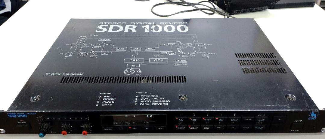 Ibanez SDR-1000 Stereo Digital Reverb Effect Working from