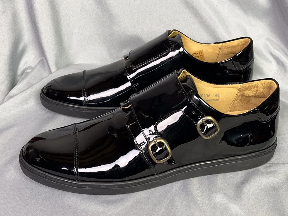 Tênis masculino Noble Sole couro envernizado alça monge casual tamanho 11 " - Imagem 3 de 4