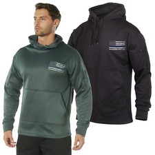 Rothco Mens Thin Blue Line Police Sweat Shirt Concealed Carry Hoodie Sweatshirt