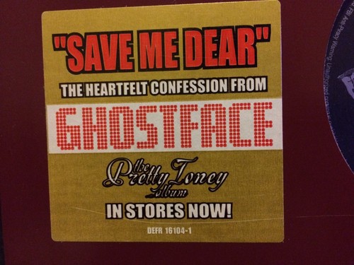 Ghostface 12" Save Me Dear * Promo * Mint Condition - Picture 2 of 4