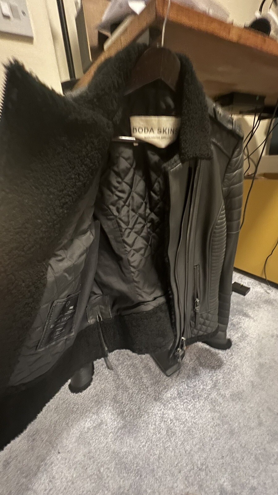 Bodaskins Shearling Jacket Women eBay