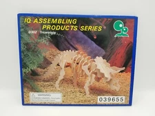 IQ Assembling Products Series D302/ Triceratops Wooden 3-D Puzzle Free Shipping