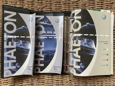02-07 VW VOLKSWAGEN PHAETON OWNERS HANDBOOK MANUAL PACK WALLET FILE PRINT 2002