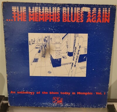 VARIOUS - THE MEMPHIS BLUES AGAIN.  1971 BLUES COMPILATION GATEFOLD L.P.  