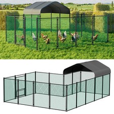 Heavy Duty Chicken Coop Strong Sturdy Walk-in Poultry Cage Hen Small Animals Run