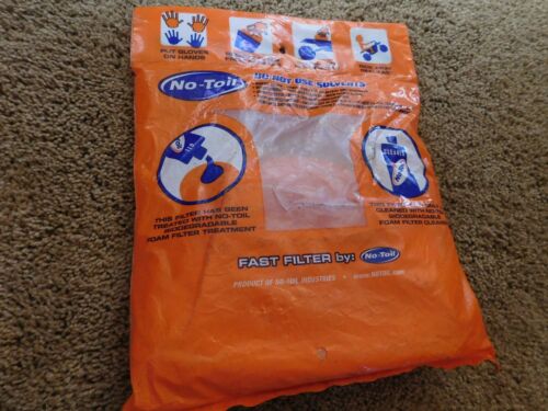 NO TOIL pre-oiled AIR FILTER Vintage MX MotoCross HONDA Suzuki Kawasaki KTM NEW - Bild 2 von 3