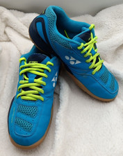 Yonex 30 power cushion badminton Woman's shoes blue yellow Sz 8