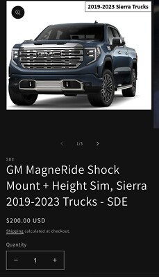 2019-2024 Silverado/ GMC Searria shocks Delete system for ARC