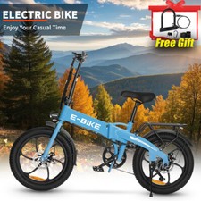 Blue Folding Electric Bike for Adult 850W 30MPH Electric Bicycle Commuter Ebike