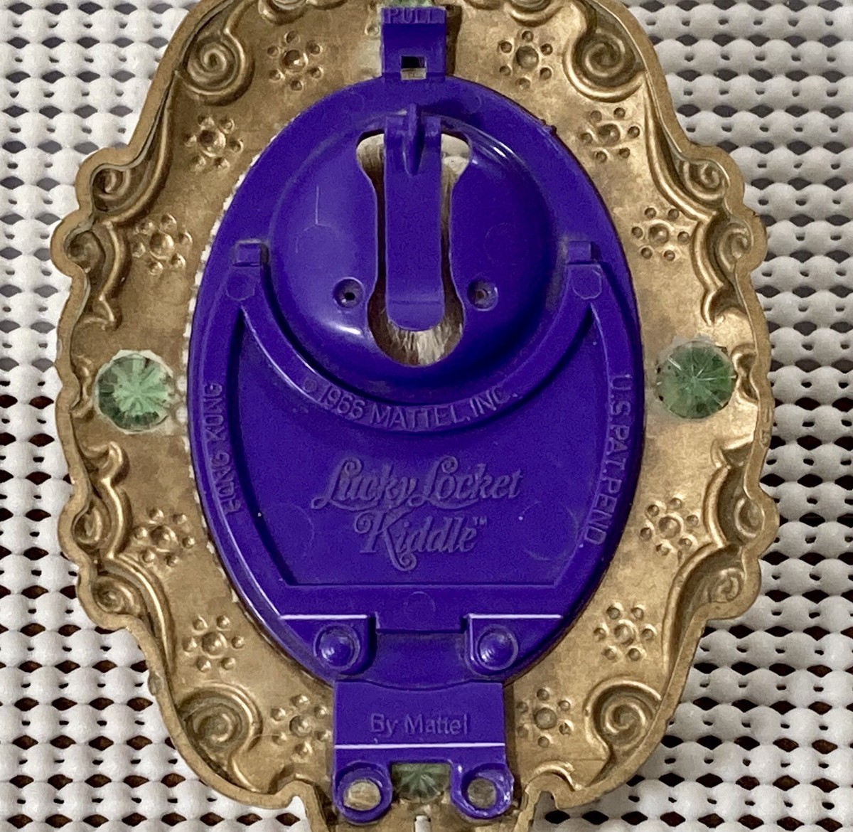 Mattel Lucky Locket Kiddle Vintage 1966 Plastic Locket with
