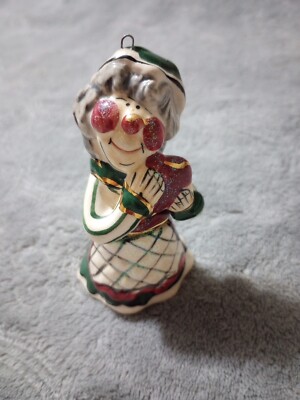 Blue Sky Corporation Heather Goldminc Christmas Ornament Ceramic