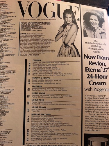 VOGUE MAGAZINE 1980 March FREE GIFT WRAP - Fast Dispatch - Picture 4 of 12