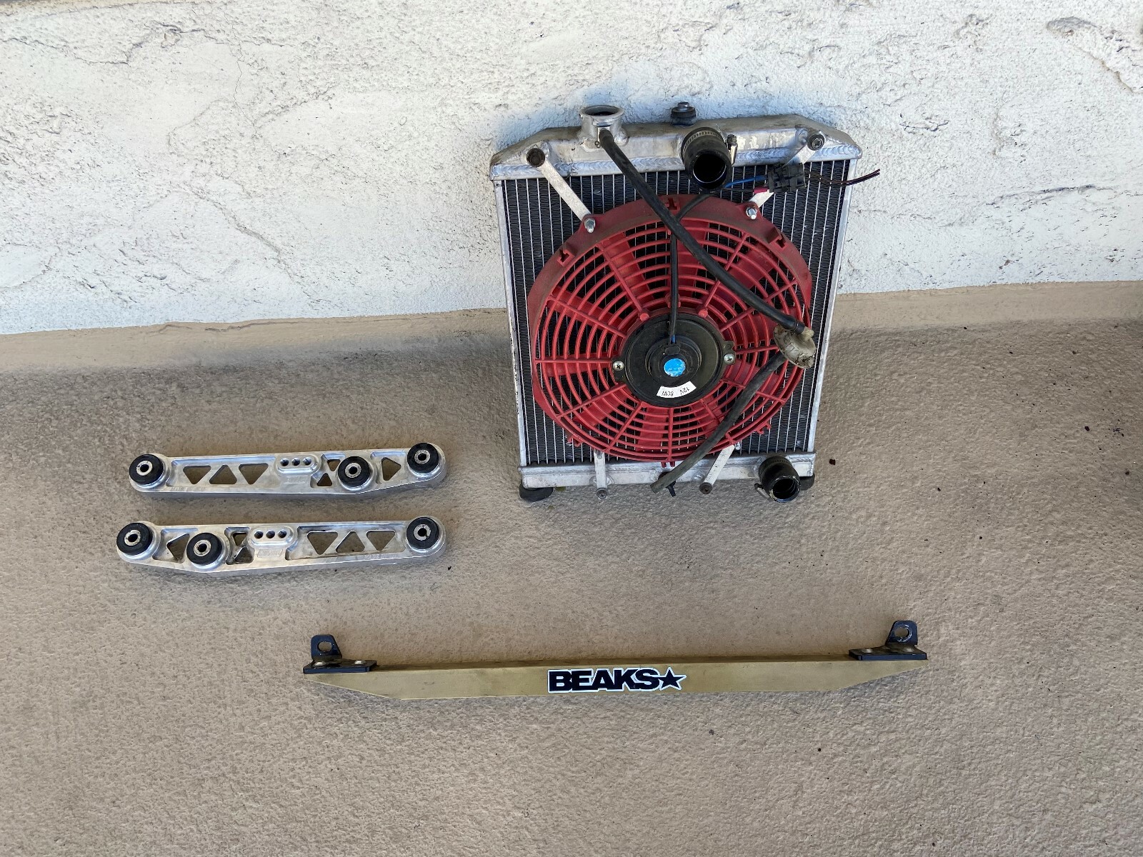 9295 HONDA CIVIC COUPE BWR Rear Lower Control Arms Beaks Tie Bar ALUM