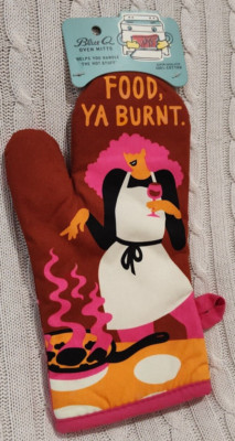 Blue Q Oven Mitt Food, Ya Burnt Cotton