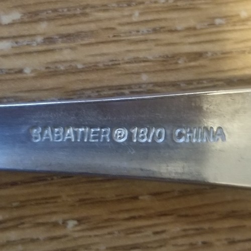 5 Sabatier18/0 China Stainless Flatware Individual Salad Forks 7" - Picture 9 of 10