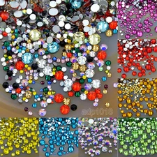 1440pcs Randomly Mixed Size Non Hotfix High Quality Flatback Crystal Rhinestones