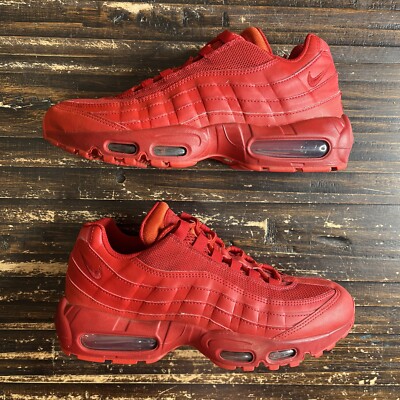 all red nike 95