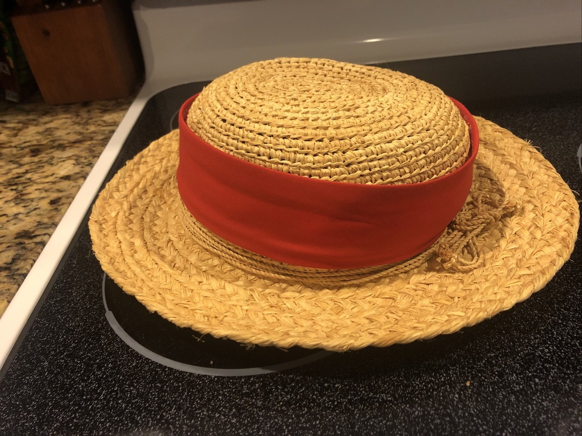 Helen Kaminski Brown/Beige Fedora Hat 100% Raffia Made In  display picture 1
