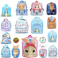 Image of Peter Rabbit Backpack 3D Ears Lily Back to School Bag Gym Bag Rucksack Satchel