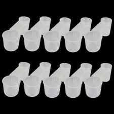 10Pcs Pet Bird Feeder Drinker Cup Water Bottle Chicken Poultry Dove Pigeon Quail