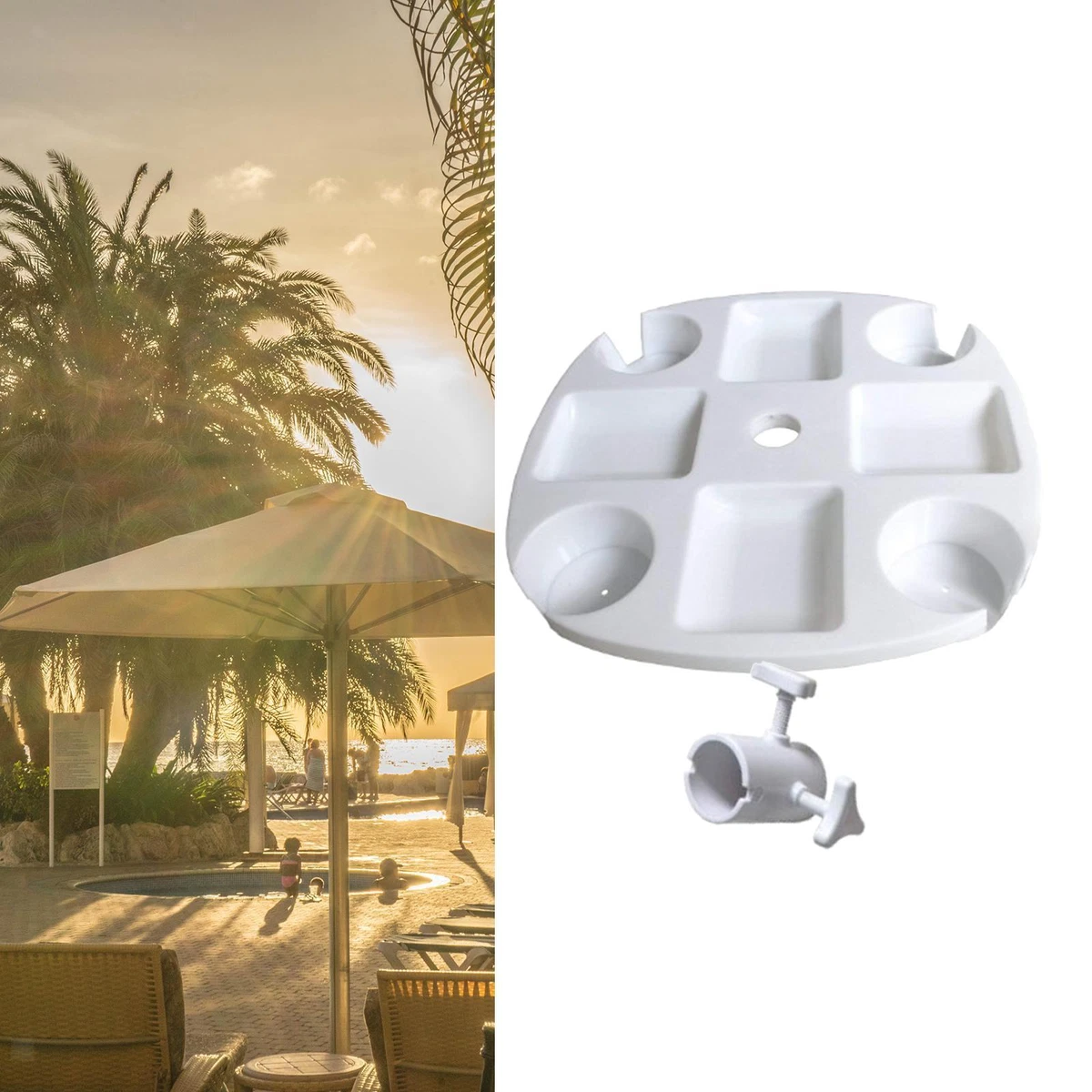 Plastic 2024 beach table