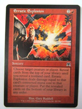 MTG Erratic Explosion Onslaught Common Light Play!!