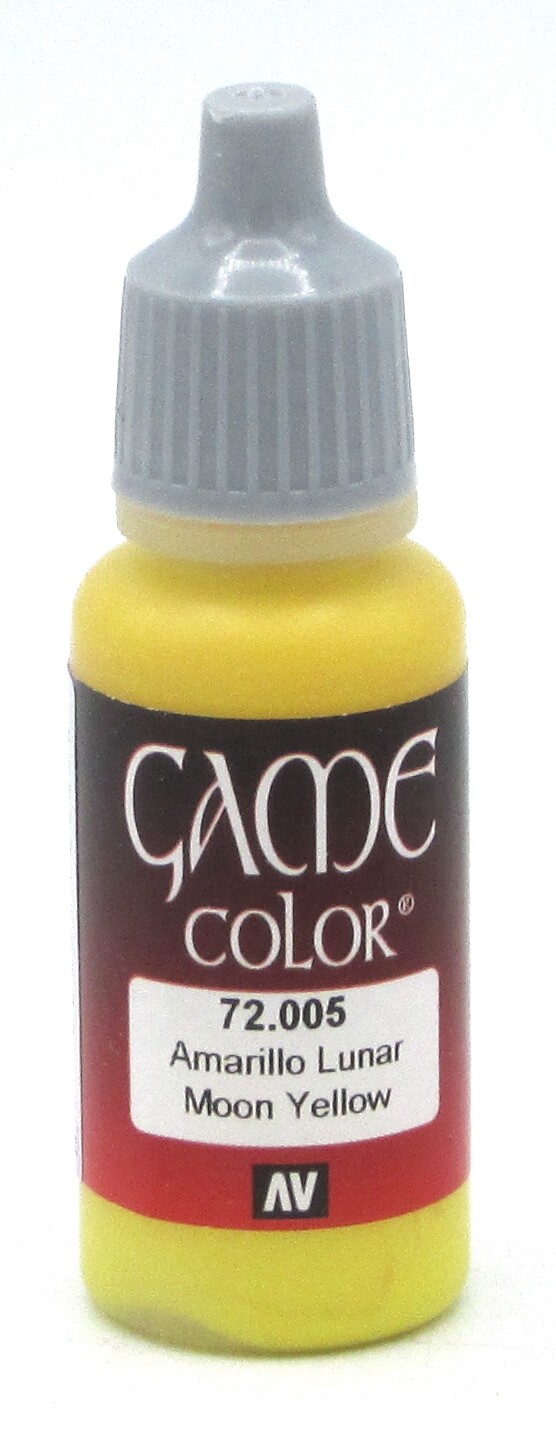 Vallejo 72.005 Moon Yellow (17ml Bottle) Game Color Acrylic Paint Lunar
