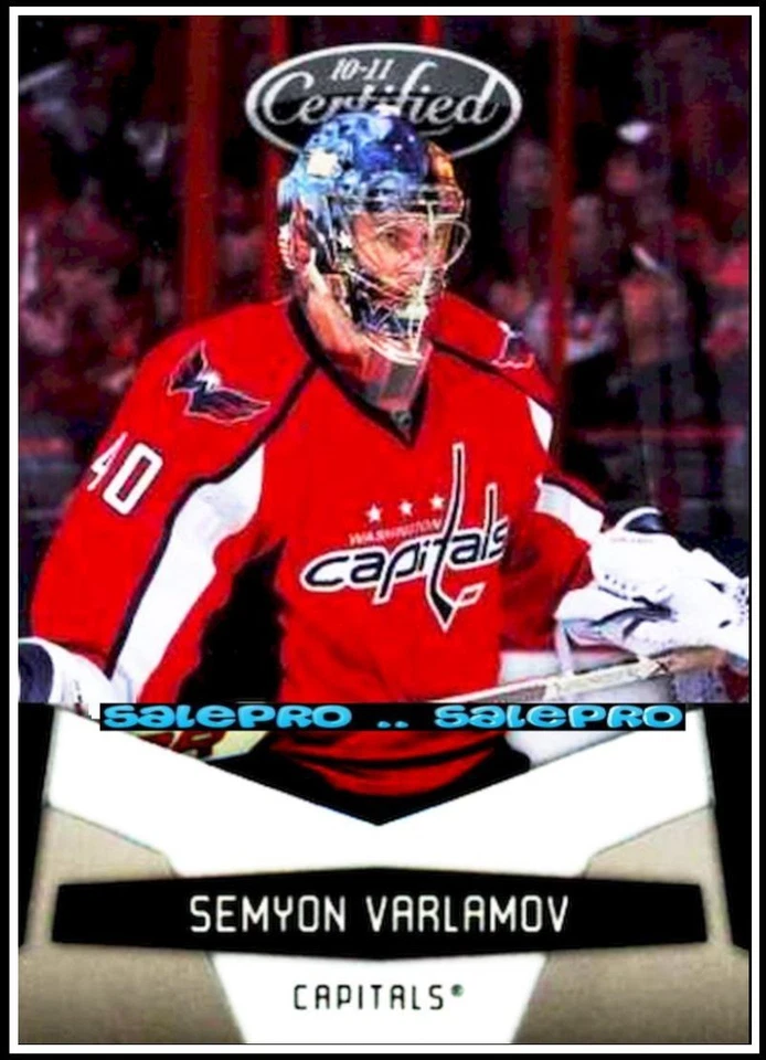 2x PANINI CERTIFIED 2010 BRIAN ELLIOT #103 NHL SEMYON VARLAMOV #147 GOALIE LOT - Image 2 of 4